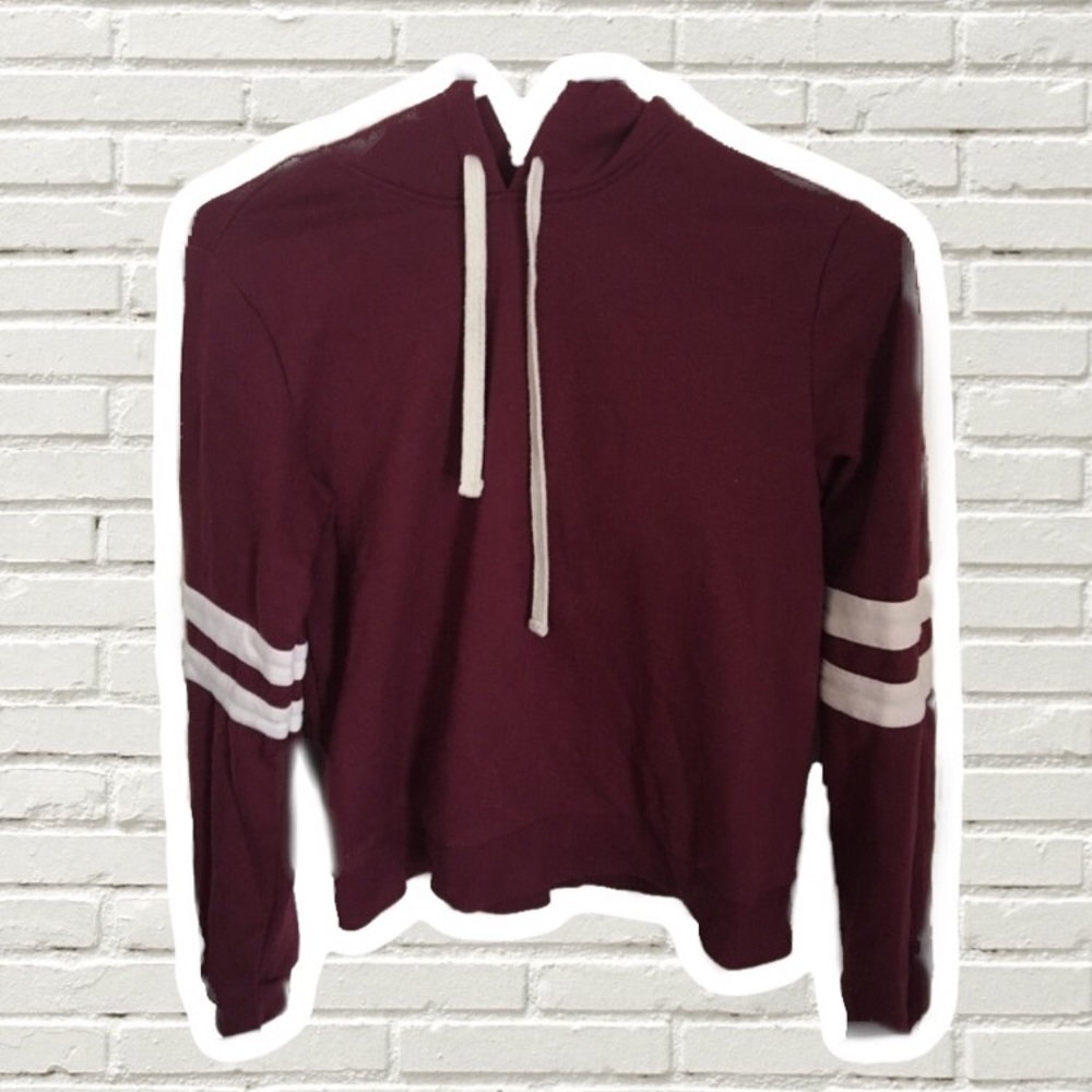 Forever 21 Cropped Sweatshirt Hoodie